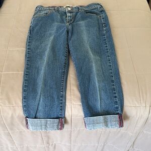 Levi's Blue Ankle Cropped Jeans